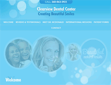 Tablet Screenshot of clearviewdentalcenter.com
